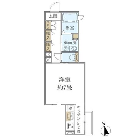 フォルス21の物件間取画像